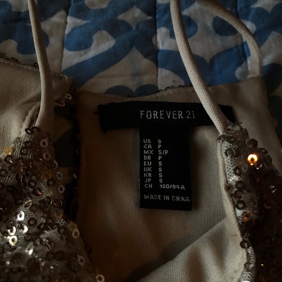Forever 21 sparkle gold dress - Picture 3 of 3